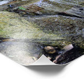 Wasserfall bis zum Bach Fotodruck (Ecke)