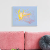 Wasserfall Blau/Grau Canvas Print Leinwanddruck (Insitu (Wohnzimmer))