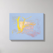 Wasserfall Blau/Grau Canvas Print Leinwanddruck (Vorderseite)