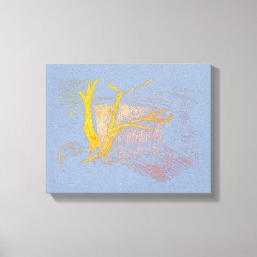 Wasserfall Blau/Grau Canvas Print Leinwanddruck (Vorderseite)