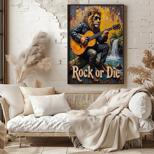 Wasserfall-Blues: Löwenzettel Poster