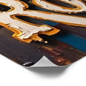 Wasserfall-Blues: Löwenzettel Poster (Ecke)