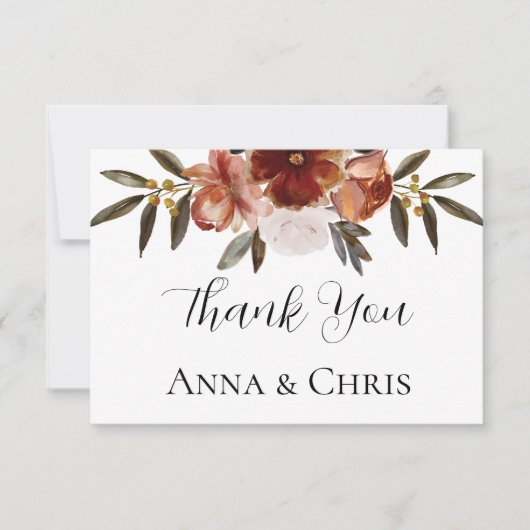 WASSERFALL-BLUME DANKESKARTE (Vorderseite)