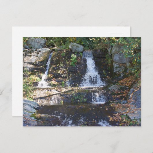 Wasserfall Bobby McLean Memorial Park, Newland, NC Postkarte (Vorne/Hinten)