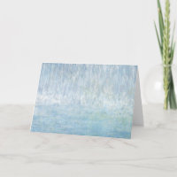 Wasserfall Bounce Grußkarte von Iris Grace Paint