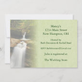 Wasserfall Brautparty Einladung (Rückseite)