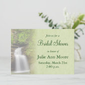 Wasserfall Brautparty Einladung (Stehend Vorderseite)