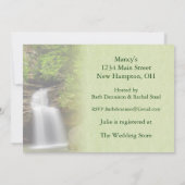 Wasserfall Brautparty Einladung (Rückseite)