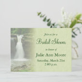 Wasserfall Brautparty Einladung (Stehend Vorderseite)