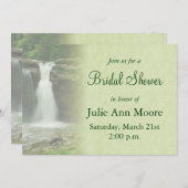 Wasserfall Brautparty Einladung (Vorne/Hinten)