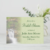 Wasserfall Brautparty Einladung (Stehend Vorderseite)