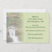 Wasserfall Brautparty Einladung (Rückseite)