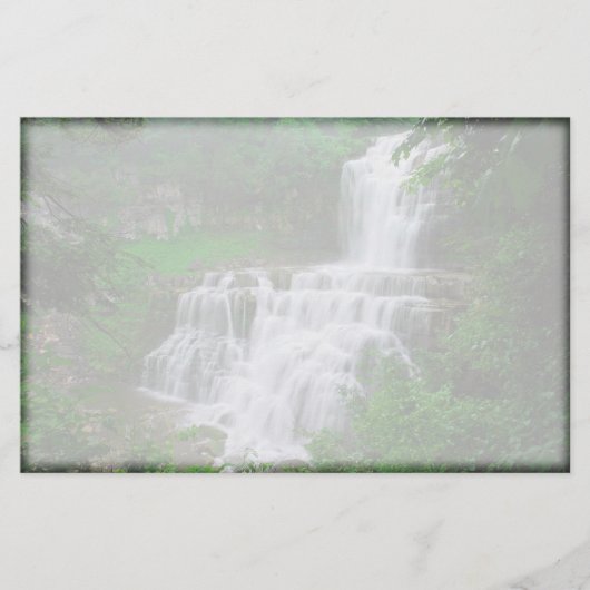 Wasserfall Briefpapier (Vorderseite)