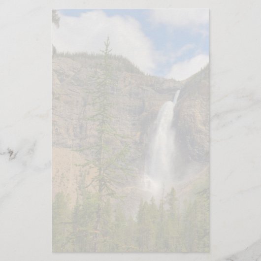 Wasserfall Briefpapier (Vorderseite)