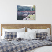 Wasserfall-Brücke Leinwanddruck (Insitu (Schlafzimmer))