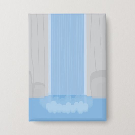 Wasserfall Button (Vorderseite)