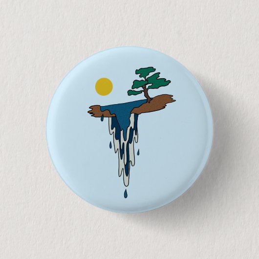 Wasserfall Button (Vorderseite)