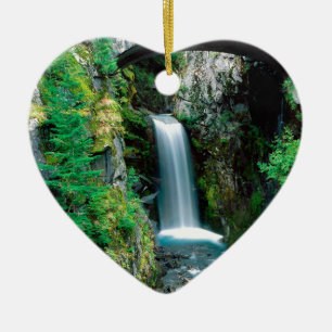 Wasserfall Christine der Mount Rainier Keramik Ornament