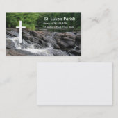 Wasserfall-christliche Geschäfts-Karte Visitenkarte (Vorne/Hinten)