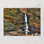 Wasserfall, Conkle's Hollow, Ohio Postkarte (Vorderseite)