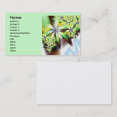 Wasserfall Cooles Abstraktes Fraktal Visitenkarte (Vorne/Hinten)