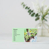 Wasserfall Cooles Abstraktes Fraktal Visitenkarte (Stehend Vorderseite)