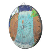 Wasserfall Dartscheibe (Vorderseite rechts)