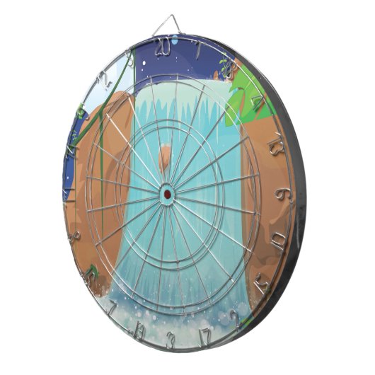 Wasserfall Dartscheibe (Vorderseite rechts)