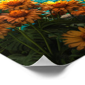 Wasserfall der Ätherischen Inseln im Frühjahr Poster (Ecke)