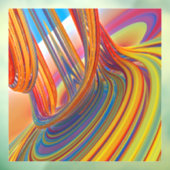 Wasserfall der Farbe Fensteraufkleber (Blatt 3)