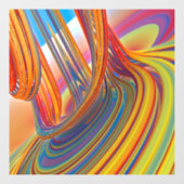 Wasserfall der Farbe Fensteraufkleber (Blatt)