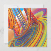 Wasserfall der Farbe Karte (Rückseite)