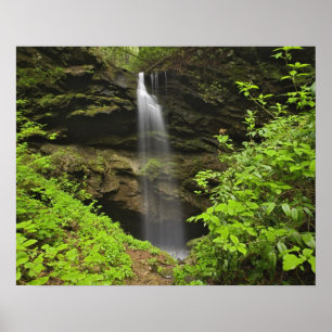 Wasserfall, der in eine Senke fällt, Whiteoak Sink Poster