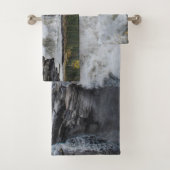 Wasserfall der Natur, Wasserfall Athabasca Badhandtuch Set (Insitu)