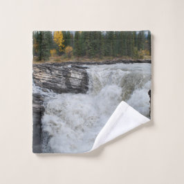Wasserfall der Natur, Wasserfall Athabasca Badhandtuch Set