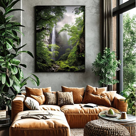Wasserfall der wilden Seele Poster