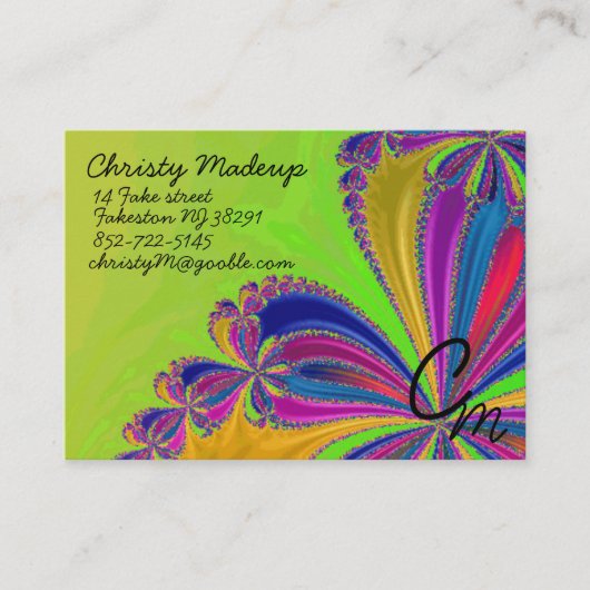 Wasserfall des Bandes Visitenkarte (Vorderseite)