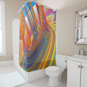 Wasserfall des Farbduschvorhangs Duschvorhang (Beispiel)