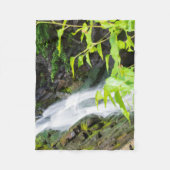 Wasserfall des Hell's Gate Canyon Fleecedecke (Vorderseite)