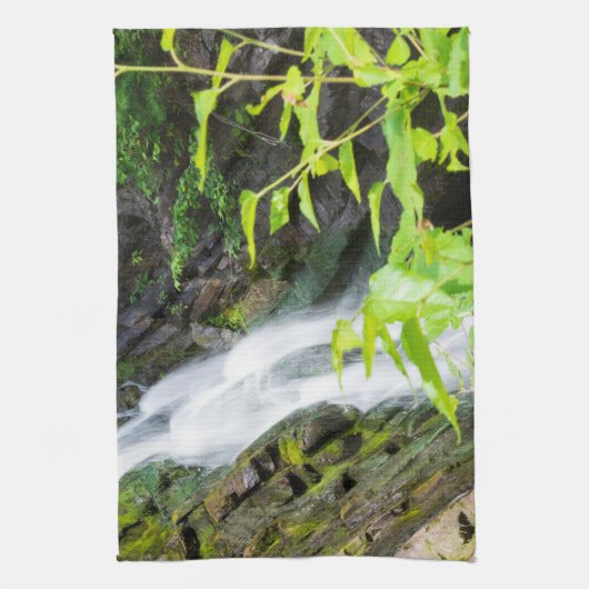 Wasserfall des Hell's Gate Canyon Geschirrtuch (Vertikal)