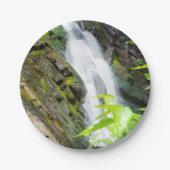 Wasserfall des Hell's Gate Canyon Pappteller (Vorderseite)