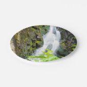 Wasserfall des Hell's Gate Canyon Pappteller (Schrägansicht)