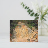 Wasserfall des Hunter Mountain Postkarte (Stehend Vorderseite)