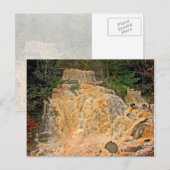 Wasserfall des Hunter Mountain Postkarte (Vorne/Hinten)