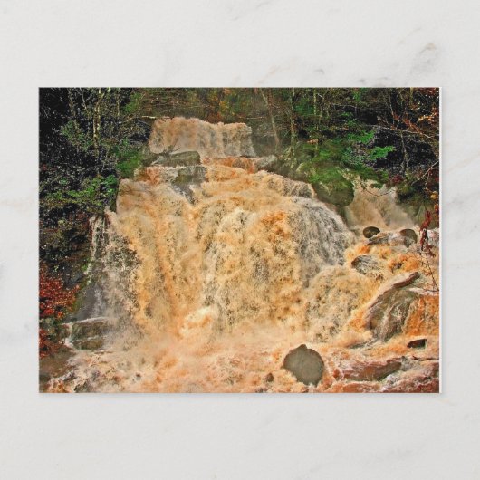 Wasserfall des Hunter Mountain Postkarte (Vorderseite)