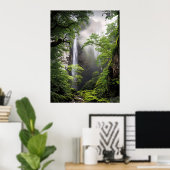 Wasserfall des Wilden Souls Poster (Heimbüro)