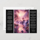 Wasserfall Desiderata: Hush of the Hidden Valley Postkarte (Vorne/Hinten)