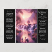 Wasserfall Desiderata: Hush of the Hidden Valley Postkarte (Vorderseite)