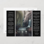 Wasserfall Desiderata: Petals, Pools und Friedlich Postkarte (Vorne/Hinten)