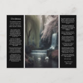 Wasserfall Desiderata: Petals, Pools und Friedlich Postkarte (Vorderseite)